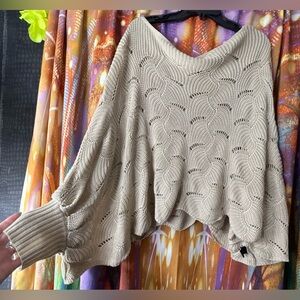 Beige ~ Knit ~ Dolman ~ Sweater ~ Women ~ XL ~ Perfect Condition